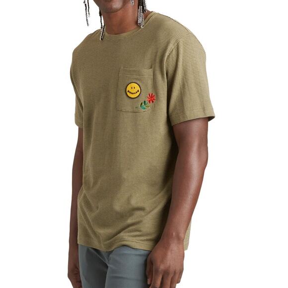 Howler Bros Jacquard Green T-Shirt Size Large Men Embroidered Applique Patch - Picture 1 of 11